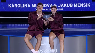 Open mixed doubles tournament, Jakub Mensik reached out to partner Karolina Muchova to align