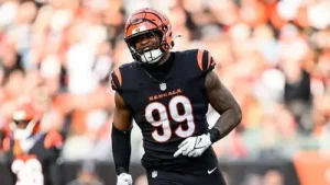 Cincinnati Bengals defensive end Myles Murphy was carted off the field during practice on Saturday