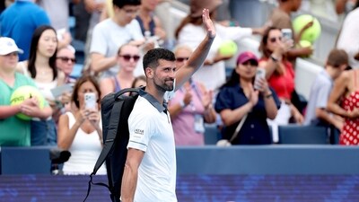 Novak Djokovic's stay at the Cincinnati Open was a short one